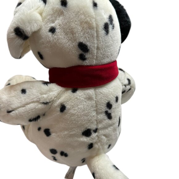 Commonwealth Dalmation Dog Plush Puppy Stuffed Animal Christmas Red Scarf - Picture 9 of 11